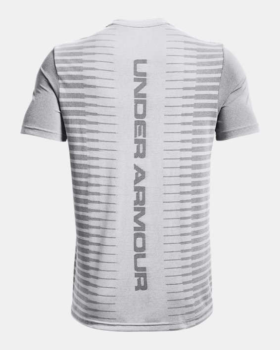 Men's UA Seamless Wordmark Short Sleeve, Gray, pdpMainDesktop image number 5